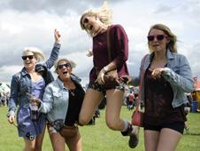 Festival-goers at Hackney Weekend