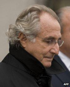 Bernard Madoff leaves court file pic