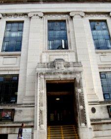 Entrance to Sheffield Central Library and Graces Art Gallery