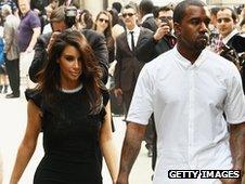 Kim Kardashian and Kanye West