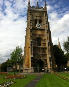 Evesham Cathedral bell tower