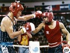 Park Si-Hun and Roy Jones Jr.