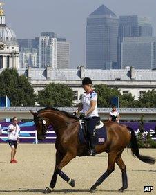 Team GB members at Greenwich