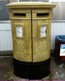 Nick Skelton's gold postbox