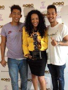 Organiser Kanya King and Rizzle Kicks