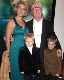 Tony Scott and his family in 2006