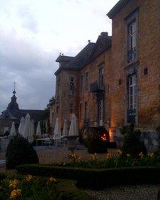 The terrace at Chateau Neercanne