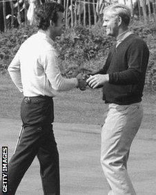 Tony Jacklin and Jack Nicklaus