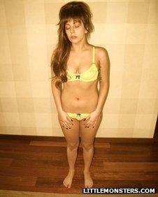 Lady Gaga in underwear