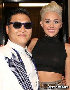 Psy and Miley Cyrus