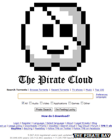 The Pirate Bay screenshot