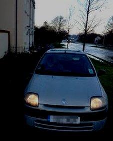 A car on the pavement