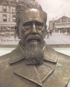 Griffith John's bust is on display at Swansea Museum until February