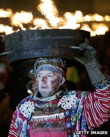 Tar Barrel, or Barl, Festival, Allendale, Northumberland