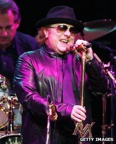 Irish singer Van Morrison performing in Los Angeles on 2009