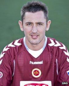 Alex Williams during his time with Stenhousemuir