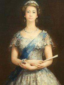 John Napper's painting of The Queen - photograph courtesy of St George's Hall