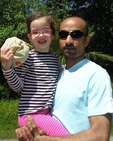 Elsa and her father in Turkey in April 2011