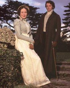 Jennifer Ehle and Colin Firth in the 1995 version of Pride and Prejudice