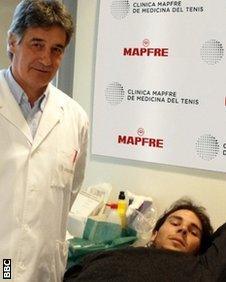 Dr Angel Ruiz Cotorro and Rafael Nadal