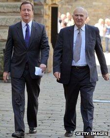 David Cameron and Vince Cable (file pic)