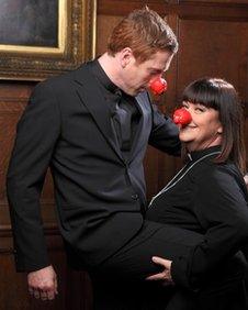 Damien Lewis and Dawn French