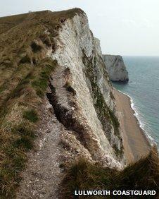 Cliffs west of Lulworth