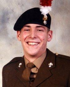 Lee Rigby following his passing out parade