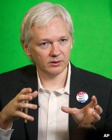 Julian Assange on 23 January 2013