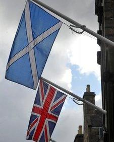 Flags in Edinburgh