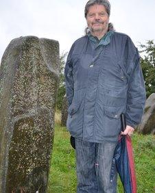 Duncan Lunan who designed and built the circle