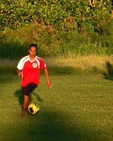 Football Player in Tuvalu