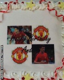 Ander Herrera cake