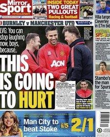 Daily Mirror back page