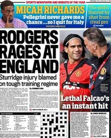 Friday's Daily Mail back page