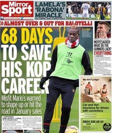 Daily Mirror back page