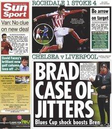 The Sun back page