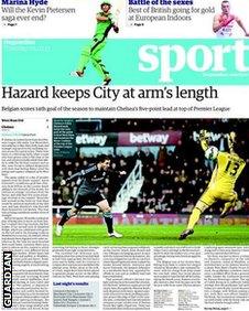 Guardian back page