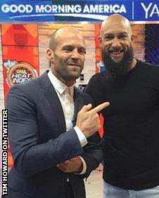 Jason Statham and Tim Howard