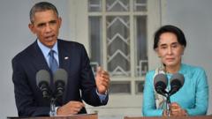 Obama and Aung San Suu Kyi