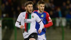 Glentoran v Linfield Irish Cup semi-final – McClean doubles Blues’ advantage