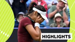 Raducanu fights back to reach Eastbourne second round