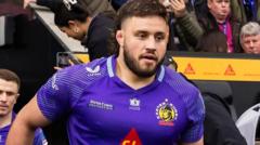 Exeter’s England forward Roots out for six weeks