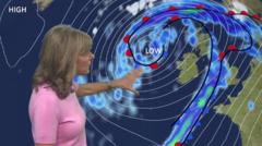 Latest forecast as Storm Bert brings heavy rain and gales