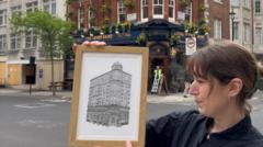 On a mission to draw all of London's 3,500 pubs