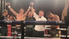 Boxer eyes one more fight after home victory