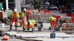 Disruption warning for city centre road works