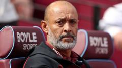 We let fans down, says Nuno after West Ham defeat