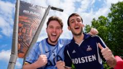 Coach trips and 33-hour ferries as fans flock to Bilbao