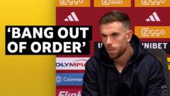 Henderson's heated exchange about Ajax future